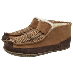 Sorel Mens Size 10 Manawan II Elk Brown Moc Slippers Shoes